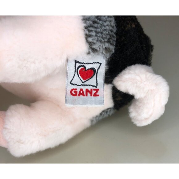 Ganz Webkinz Pig Black/White Pink Plush Stuffed Animal Toy Collectible 8" - Picture 5 of 10
